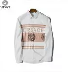 chemise versace femme homme  prix versace logo beige white